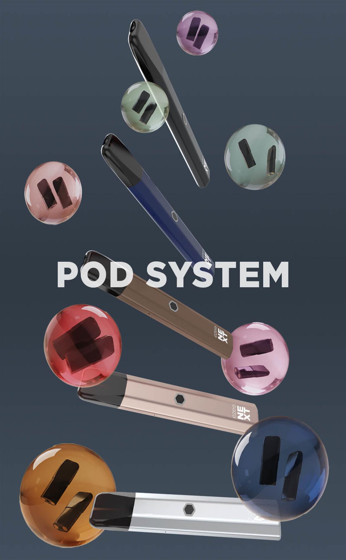 Vape Pod System Ezee Pod+ 2ml e-liquid up to 600 puffs nicotine and nicotine free