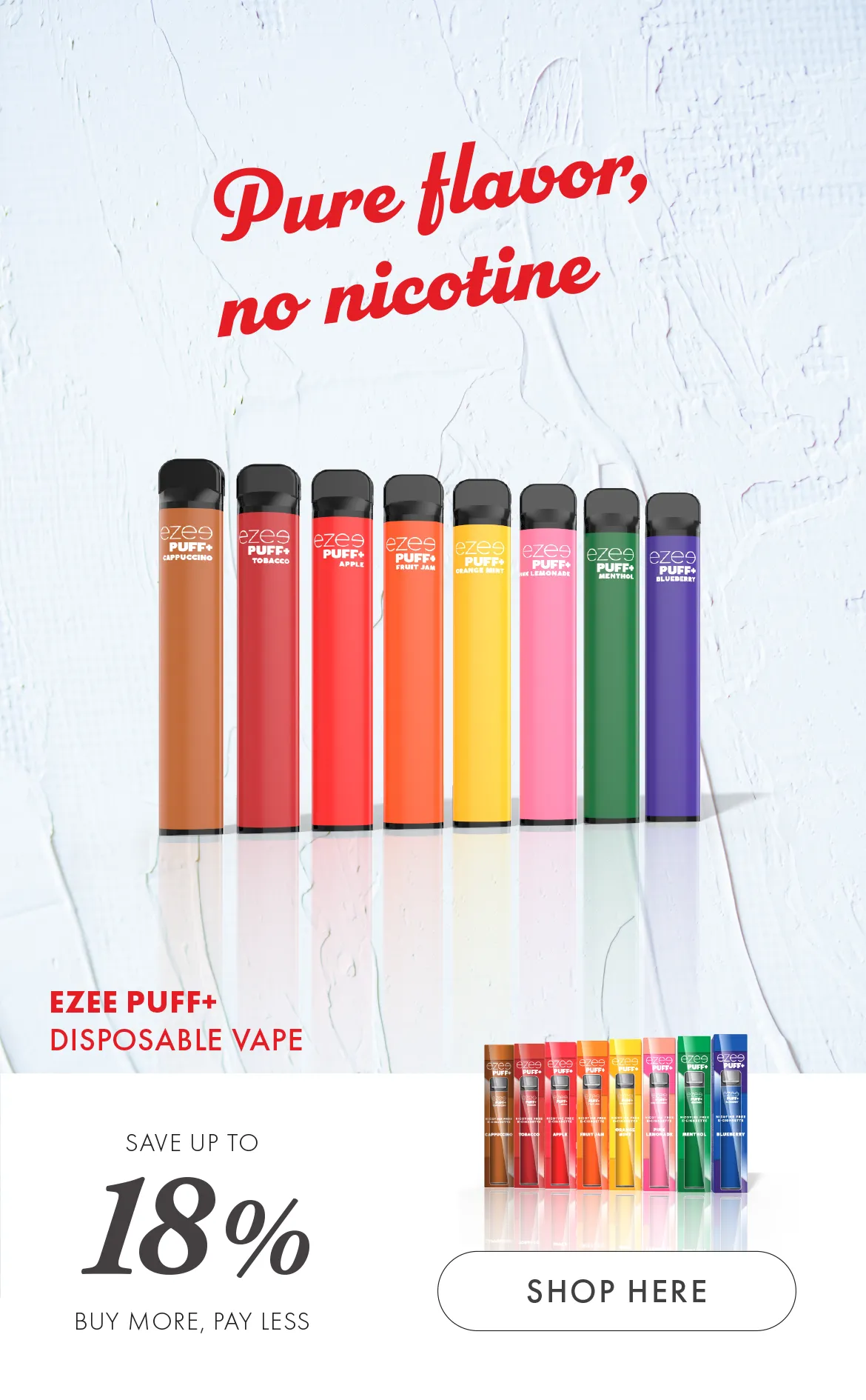 disposable vape pen 2ml e-liquid nicotine free flavors 600 puffs