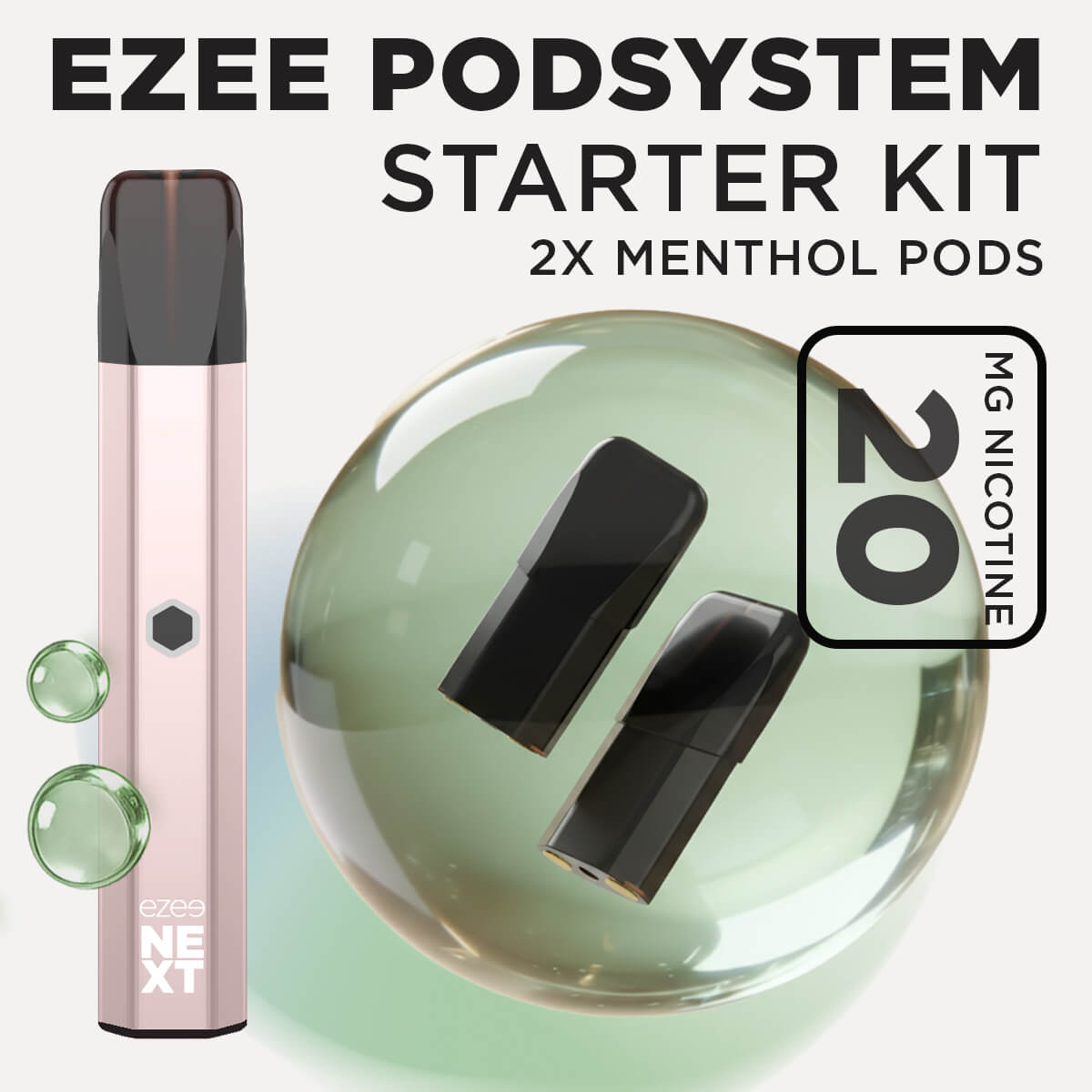 Ezee Next Pod Starter Kit - Beige Menthol 20mg