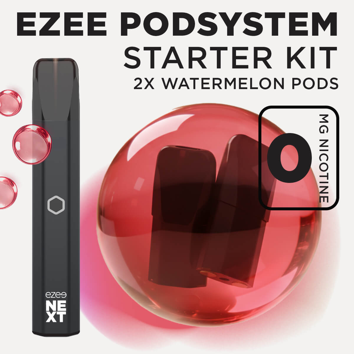 Ezee Next Pod Starter Kit - Black Watermelon Ice 0mg