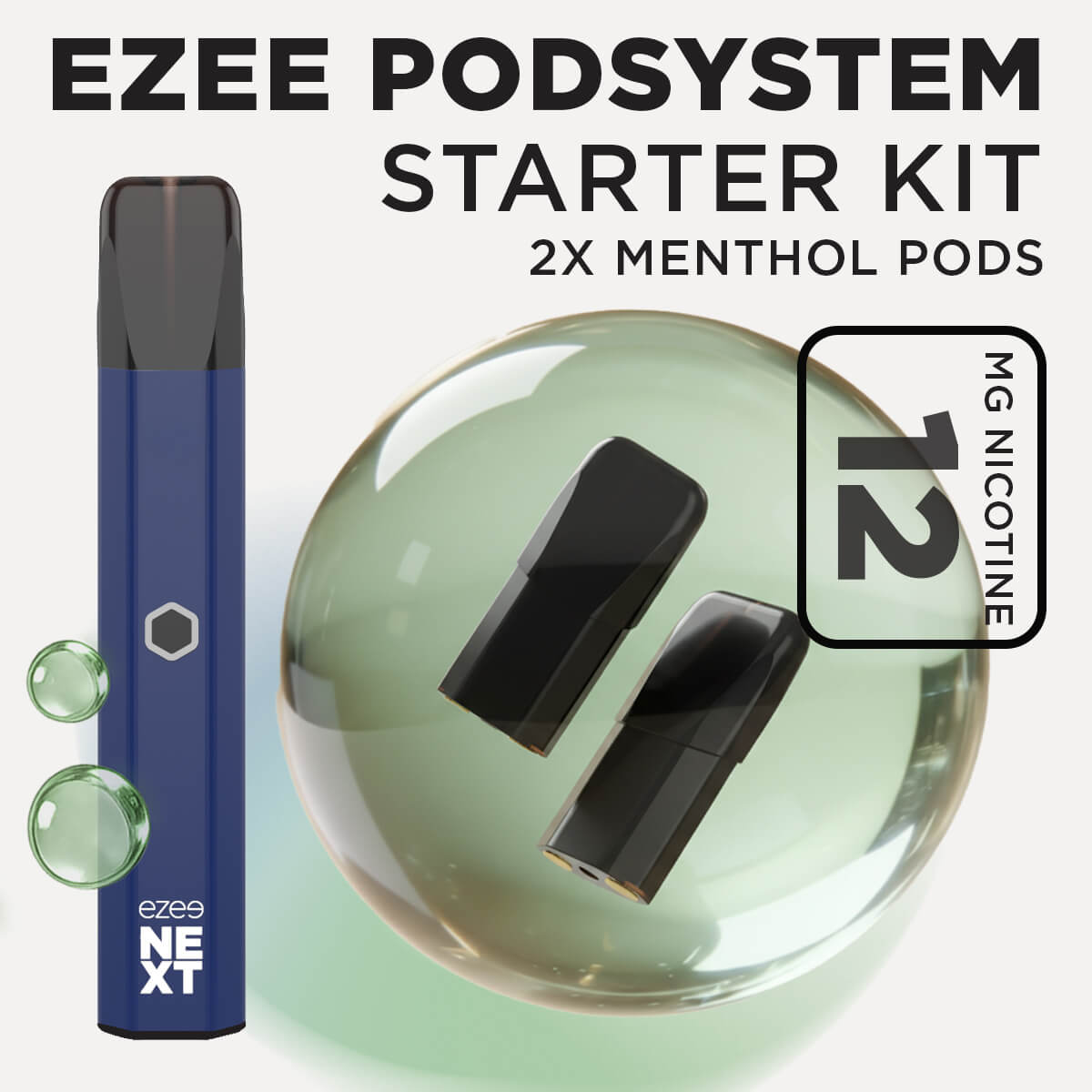 Ezee Next Pod Starter Kit - Blue Menthol 12mg
