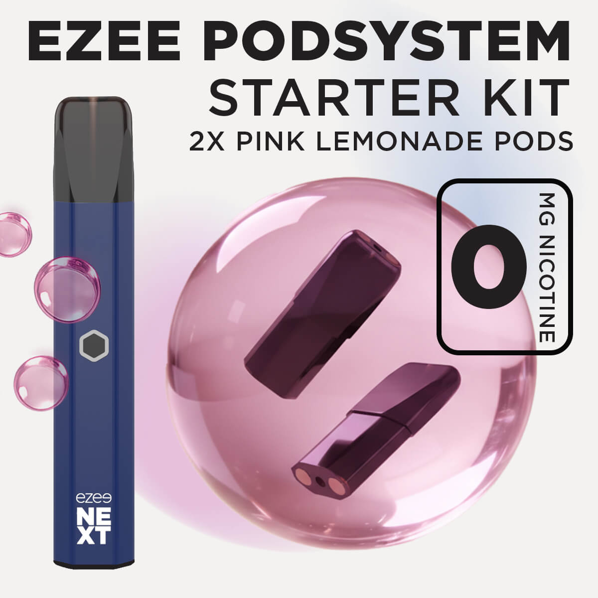 Ezee Next Pod Starter Kit - Blue Pink Lemonade 0mg
