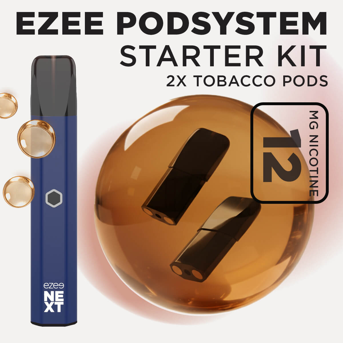 Ezee Next Pod Starter Kit - Blue Tobacco 12mg