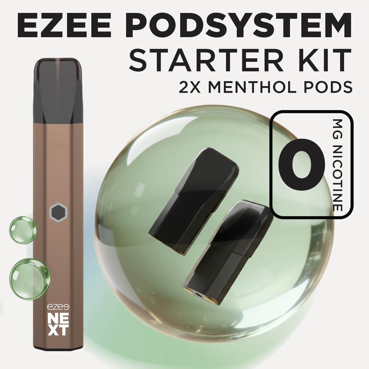 Ezee Next Pod Starter Kit - Brown Menthol 0mg