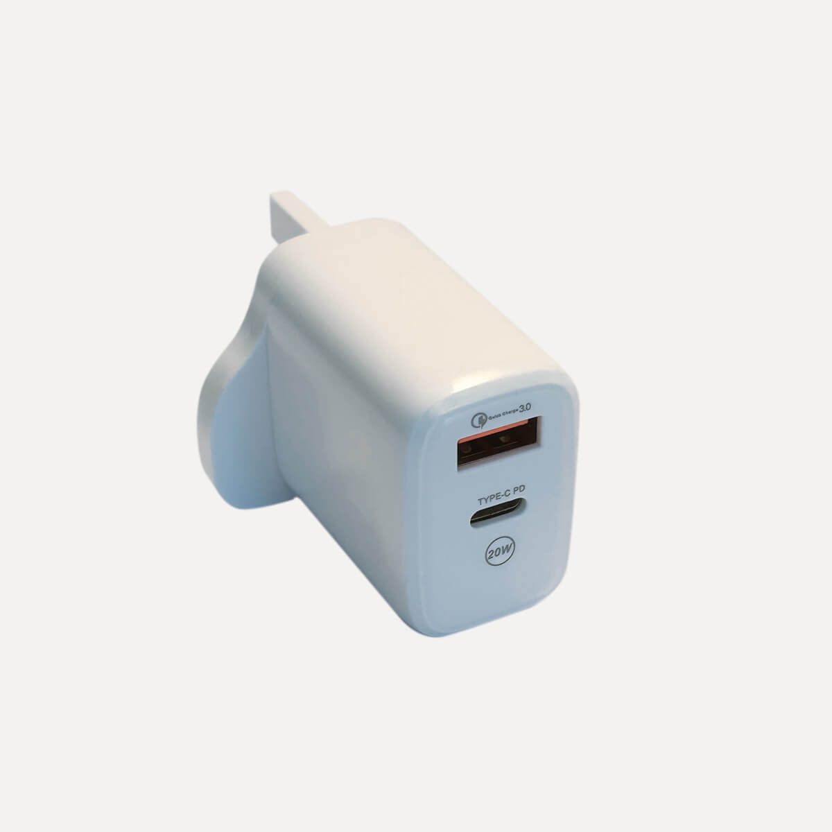 USB- C & USB-A Mains Charging Adapter UK
