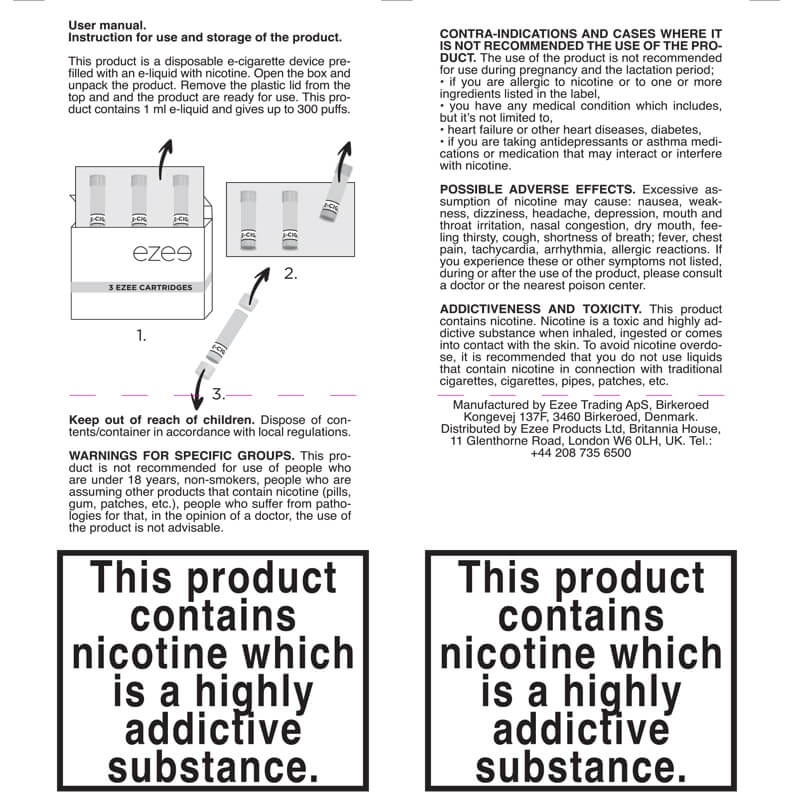 Ezee Starter Kit Tobacco 20mg/ml