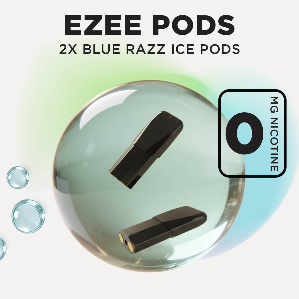 Disposable Pod Blue Razz Ice Nicotine Free (10 x 2 pcs.)
