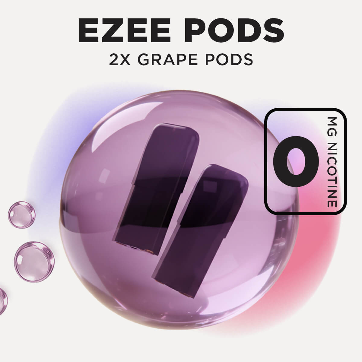 Disposable Pod Grape Ice Nicotine Free (10 x 2 pcs.)
