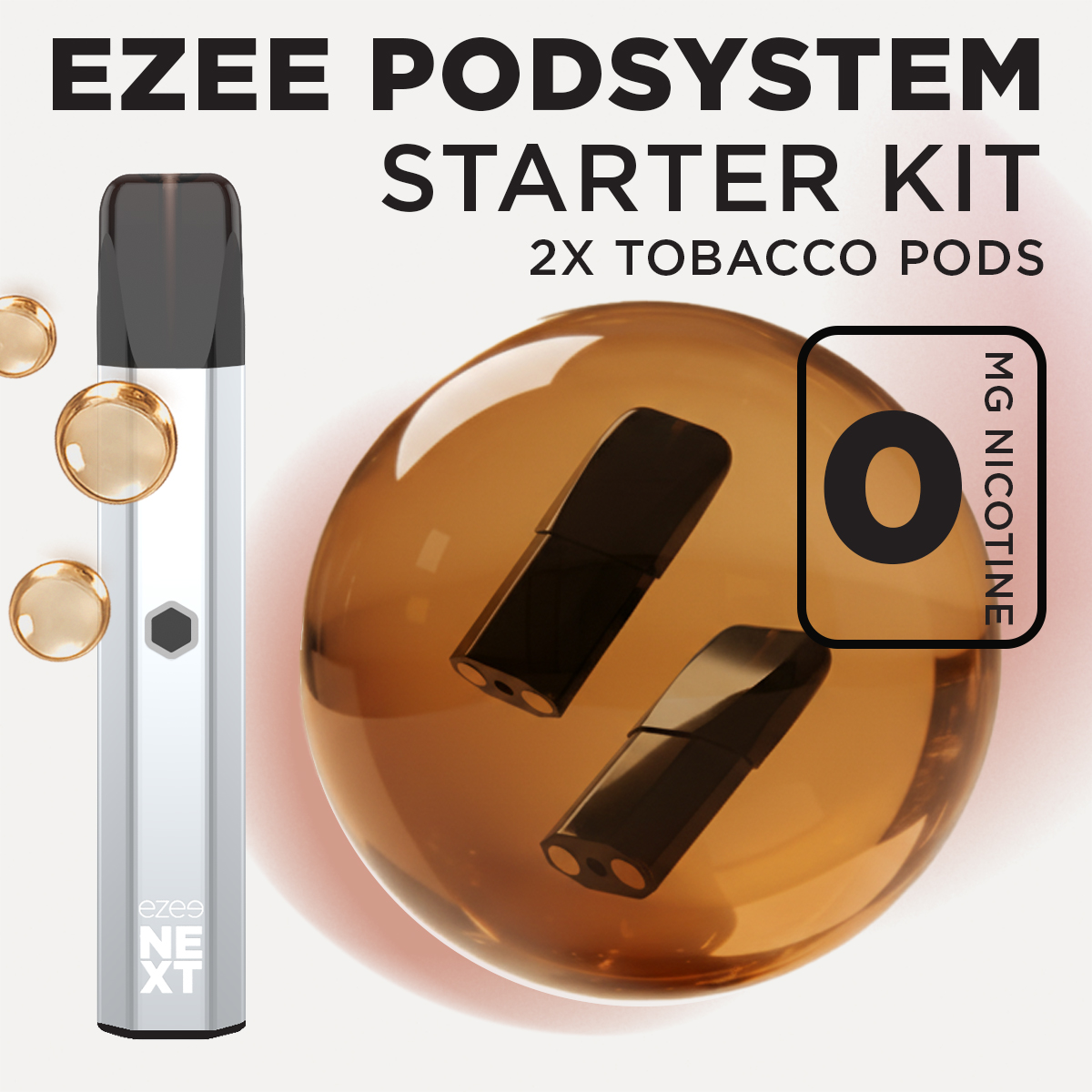 Ezee Next Pod Starter Kit - Silver Tobacco 0mg