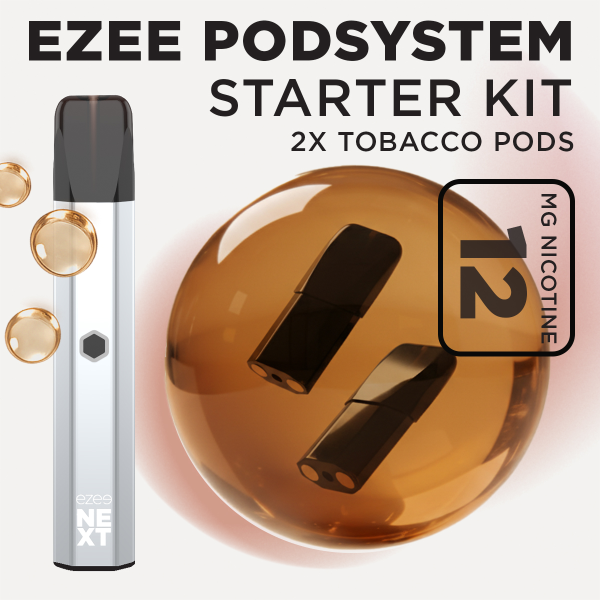 Ezee Next Pod Starter Kit - Silver Tobacco 12mg