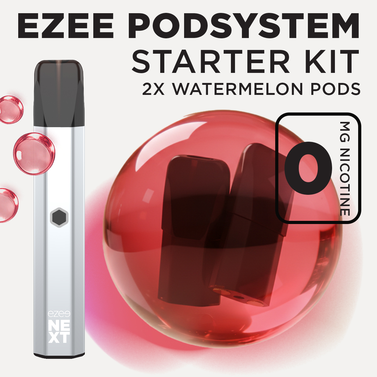 Ezee Next Pod Starter Kit - Silver Watermelon Ice 0mg