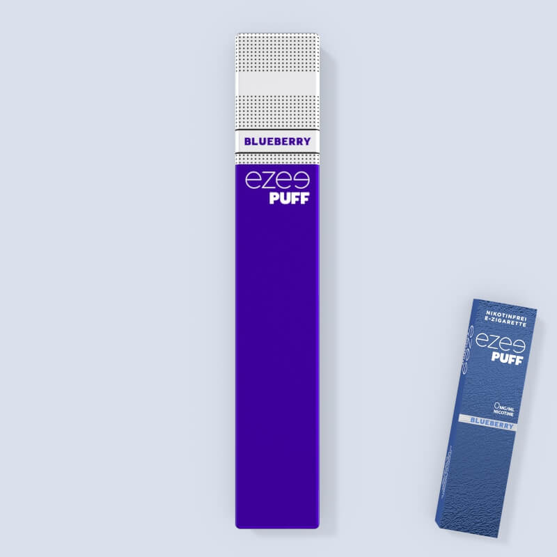 disposable vape pen ezee puff blueberry 300 puffs nicotine free