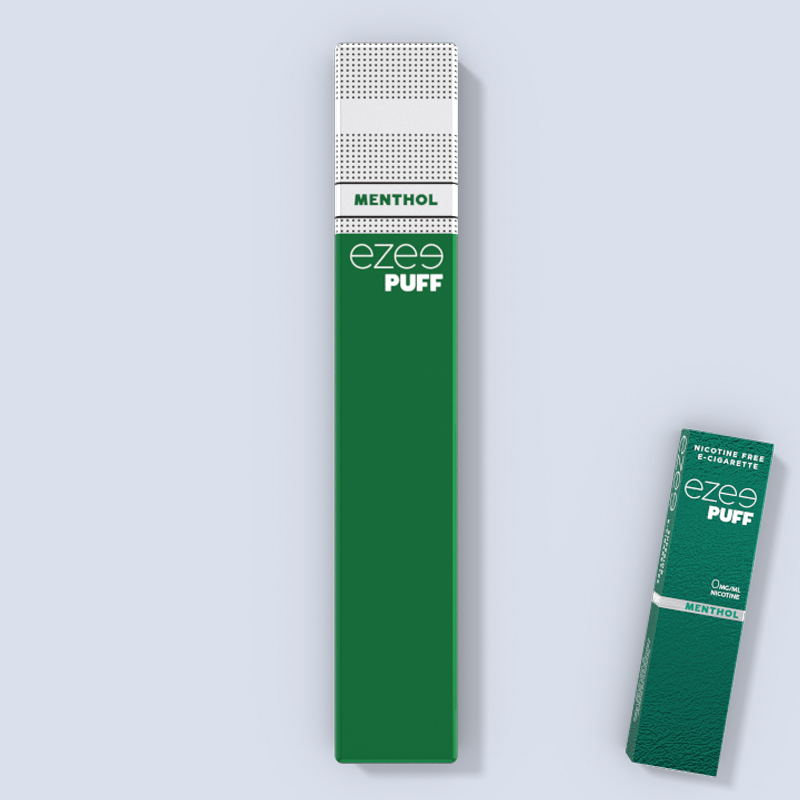 disposable vape pen ezee puff menthol 300 puffs nicotine free