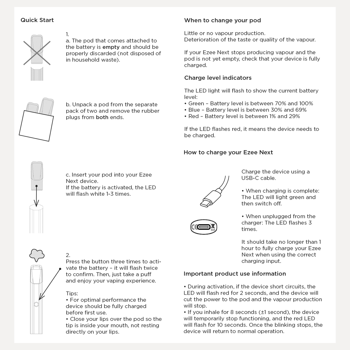 Ezee POD+ Vape Pod System - Blue