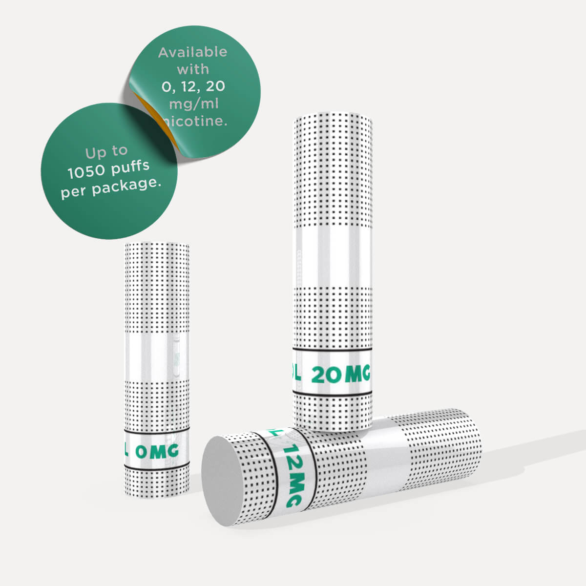Ezee E-cigarette vape Cartridges Menthol nicotine free