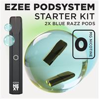 Ezee Next Pod Starter Kit - Black Blue Razz Ice 0mg