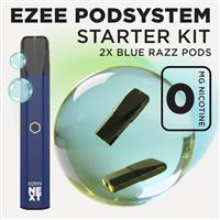Ezee Next Pod Starter Kit Blue - Blue Razz Ice 0mg