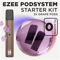 Ezee Next Pod Starter Kit - Brown Grape Ice 0mg