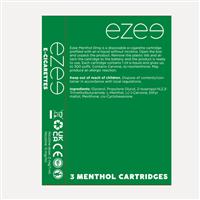 Ezee Cartridges Menthol 0mg/ml (x3)