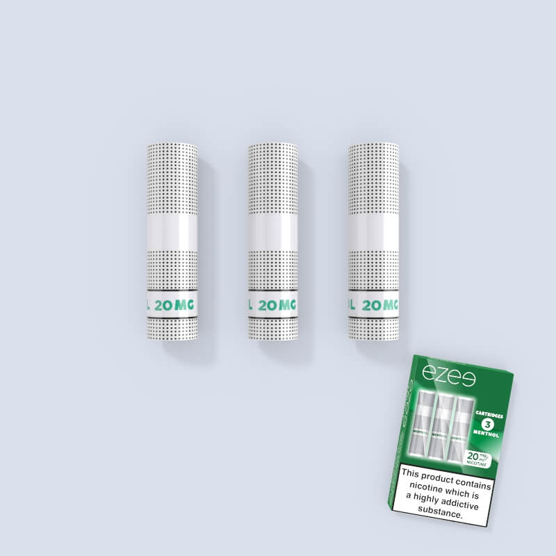 ezee e-cigarette cartridges menthol 20mg nicotine 3 cartridges